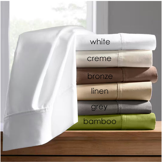 100% Cotton 400TC Sateen Pillowcases