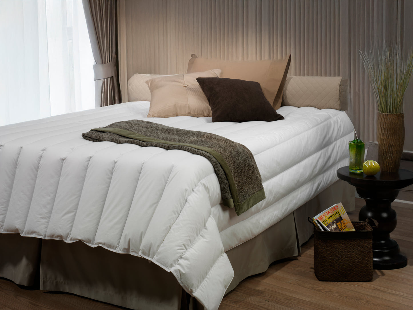 Luxury 370TC Down & Feather Comforter Duvet Insert