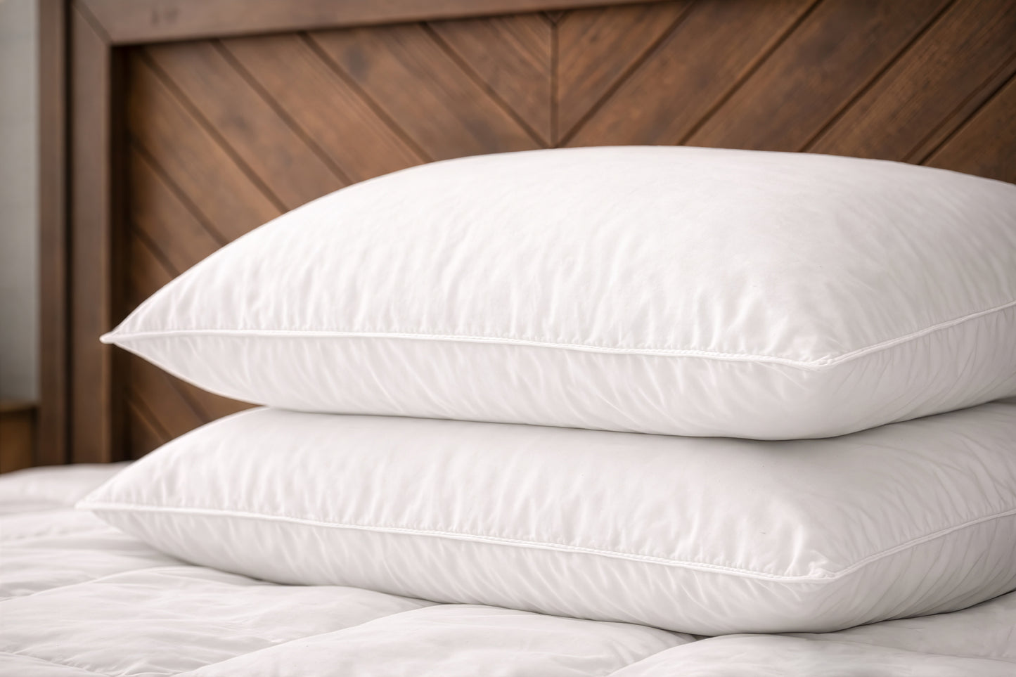 Down to Earth® Organic Compartmented Down & Feather Sleeping Pillow by Down Inc.