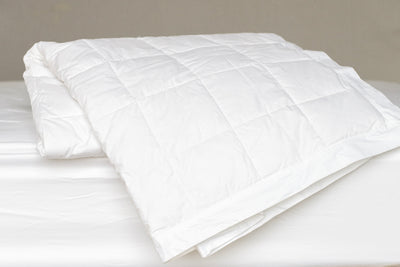 Quilted Down Cotton Blanket with 2