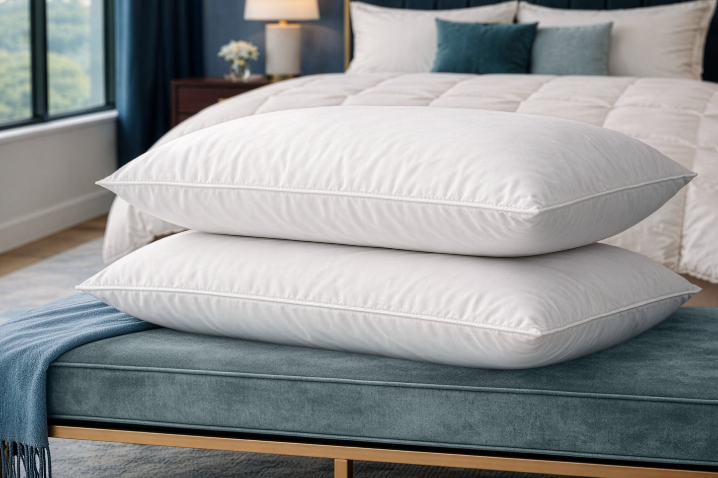 Down to Earth® Organic Cotton Down Sleeping Pillow by Down Inc.