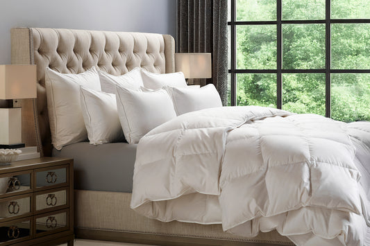 All-Season Comforter Duvet in Down or Down-Alternative